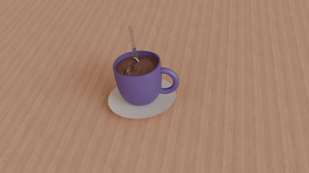 Coffee Cup Stir — 3D animation by Pix and Poly