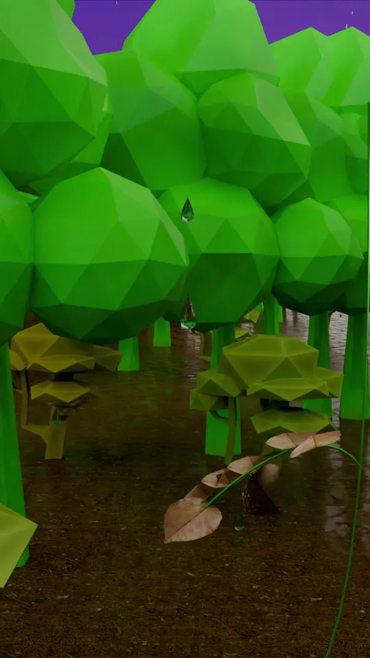 Leaf Rain — 3D animation by Pix and Poly