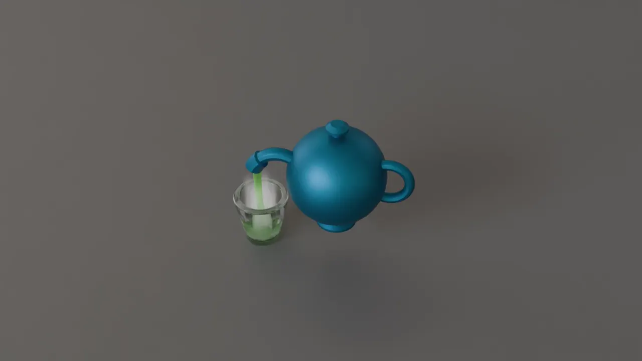 Tea Pour — 3D animation by Pix and Poly