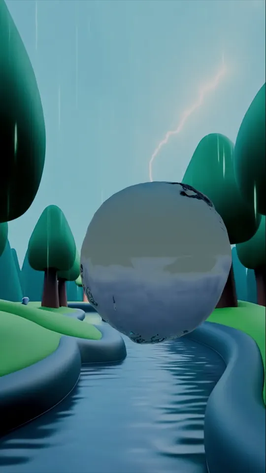 Water Drop Dance — 3D animation by Pix and Poly